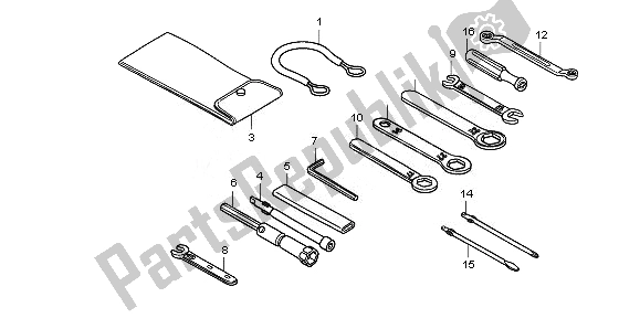 Todas las partes para Herramientas de Honda NT 700V 2008