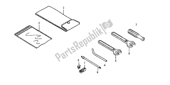 All parts for the Tools of the Honda SH 150 2012