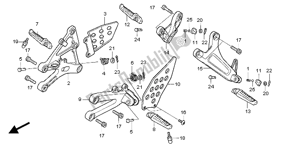 Wszystkie części do Krok Honda CBR 600 RR 2004