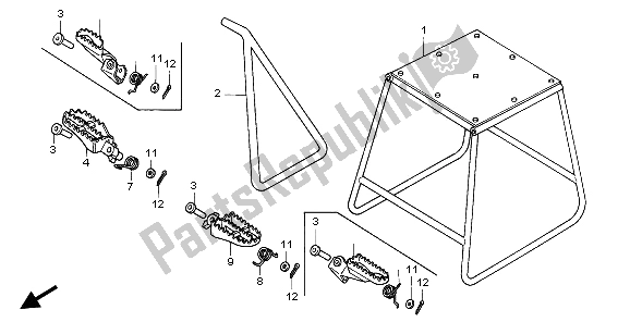 Wszystkie części do Sta? I Krok Honda CR 250R 1996