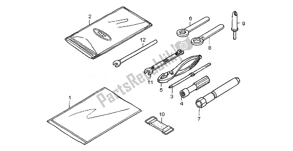 All parts for the Tools of the Honda TRX 680 FA Fourtrax Rincon 2008