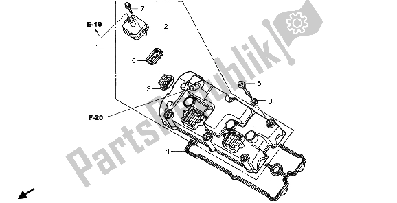 Wszystkie części do Cylinder Honda CBR 1100 XX 2006