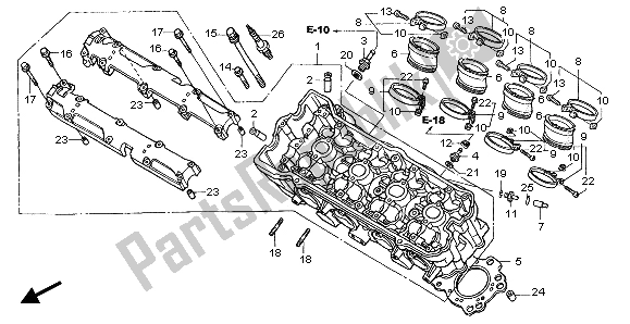 Tutte le parti per il Testata del Honda CBF 600S 2007