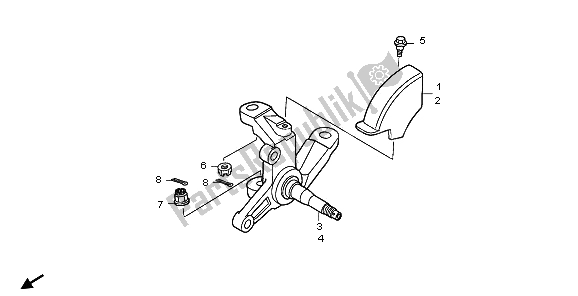 Todas las partes para Nudillo de Honda TRX 250 EX Sporttrax 2003