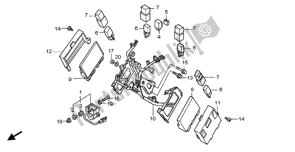 Todas as partes de Capuz Ficar do Honda VFR 800A 2003