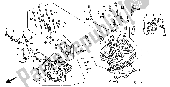 Tutte le parti per il Testata del Honda TRX 300 EX Sportrax 2006