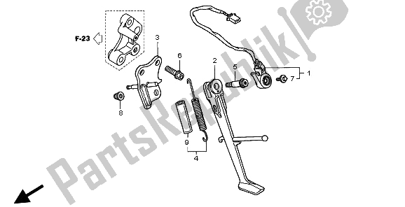 Tutte le parti per il In Piedi del Honda VTR 1000F 1997