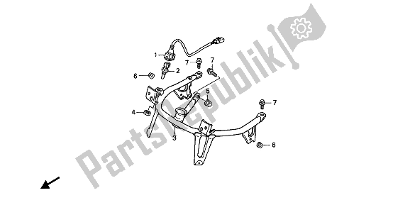 Tutte le parti per il Soggiorno Del Cappuccio del Honda GL 1500 1988