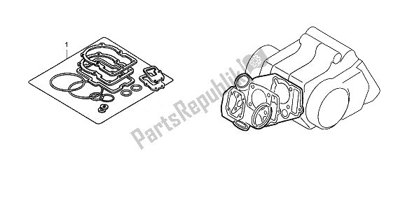 All parts for the Eop-1 Gasket Kit A of the Honda CRF 70F 2010