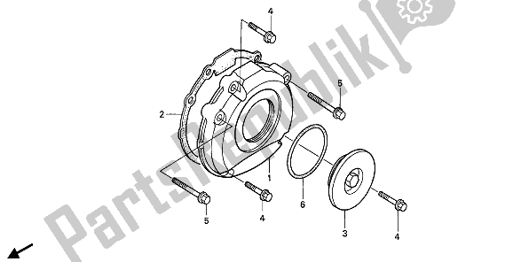 Todas las partes para Cubierta Izquierda Del Cárter de Honda CB 1000F 1993