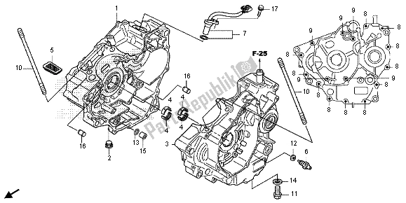 Todas as partes de Bloco Do Motor do Honda CRF 250L 2013