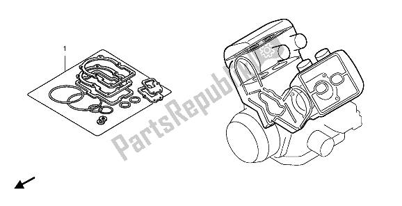 Tutte le parti per il Kit Di Guarnizioni Eop-1 A del Honda VF 750C 1994