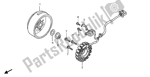 All parts for the Generator of the Honda CBR 125 RW 2008
