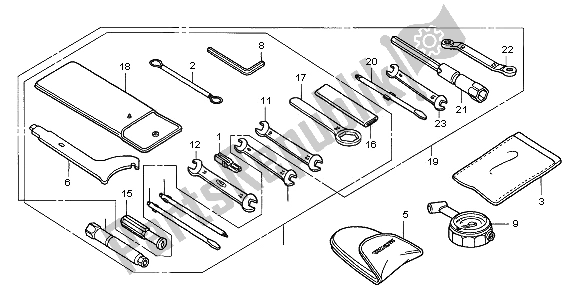 All parts for the Tools of the Honda CB 600F Hornet 2006