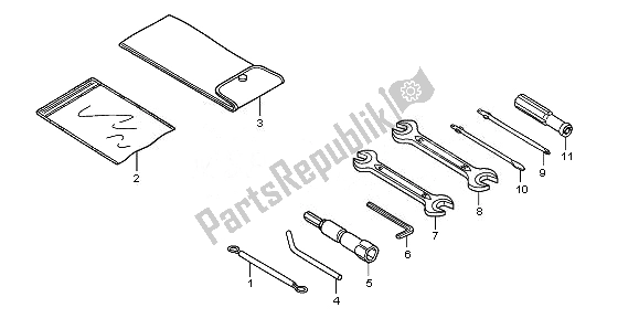 Todas las partes para Herramientas de Honda SH 300 2010