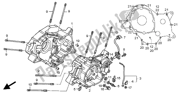 Todas las partes para Caja Del Cigüeñal de Honda VT 125C 2004