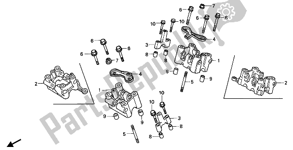 Tutte le parti per il Supporto Albero A Camme del Honda XL 600V Transalp 1990