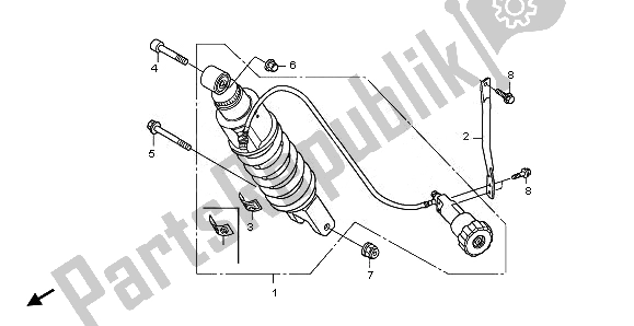 Toutes les pièces pour le Coussin Arrière du Honda ST 1300 2008