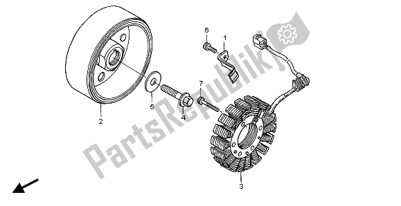 Tutte le parti per il Generatore del Honda CBF 600S 2006