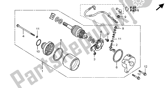 Todas las partes para Motor De Arranque de Honda CBR 125 RS 2005