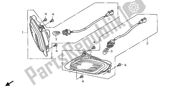 Toutes les pièces pour le Clignotant du Honda ST 1300A 2009