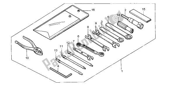 Todas las partes para Herramientas de Honda XRV 750 Africa Twin 1998