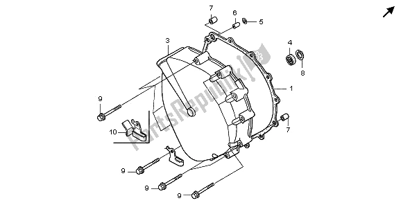 Wszystkie części do Pokrywa Sprz? G? A Honda GL 1800A 2006