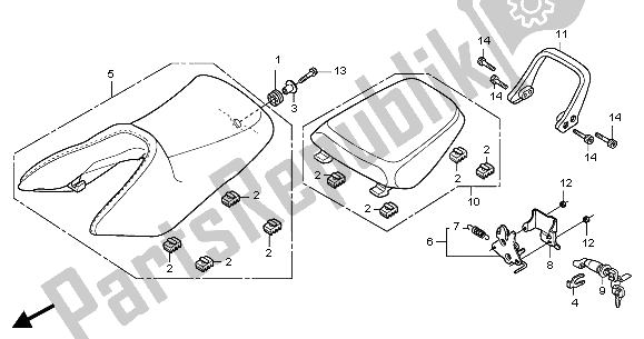 Todas las partes para Asiento de Honda CBR 125 RS 2005