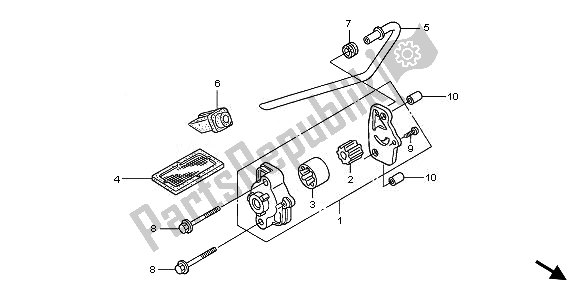 Tutte le parti per il Pompa Dell'olio del Honda XL 125V 2011