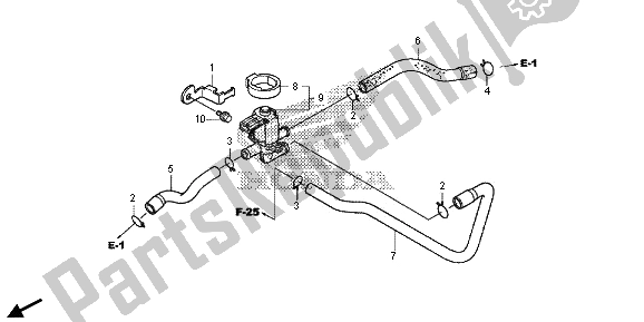 Todas las partes para Válvula De Inyección De Aire de Honda VT 750 CS 2013