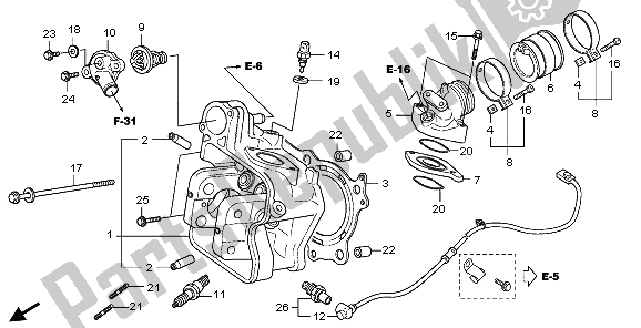 Wszystkie części do G? Owica Cylindra Honda SH 300 2007