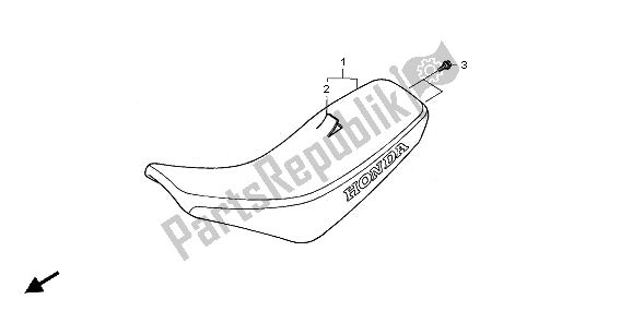 Tutte le parti per il Posto A Sedere del Honda CRF 70F 2010