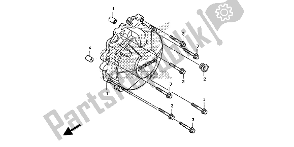 Alle onderdelen voor de Generator Deksel van de Honda CB 600 FA Hornet 2013