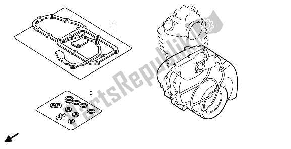 All parts for the Eop-2 Gasket Kit B of the Honda CRF 450R 2006