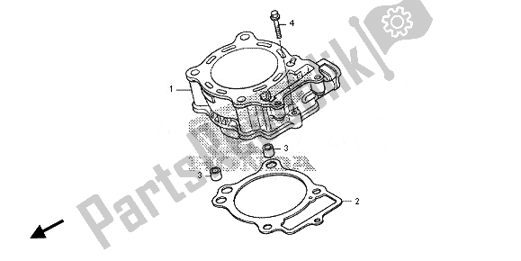 Tutte le parti per il Cilindro del Honda CRF 150R SW 2014