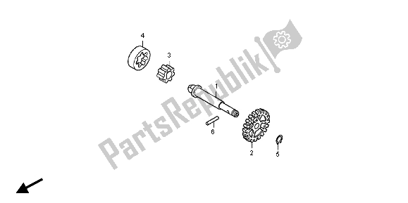 All parts for the Oil Pump of the Honda CRF 150R SW 2012