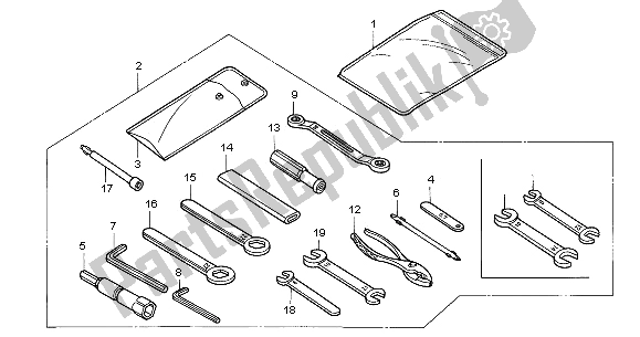 Todas las partes para Herramientas de Honda CBR 1100 XX 2003