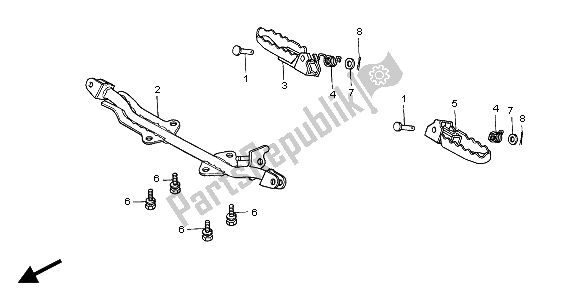 Tutte le parti per il Passo del Honda XR 70R 1997