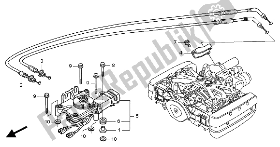 Tutte le parti per il Attuatore Cambio Inverso del Honda GL 1800A 2004