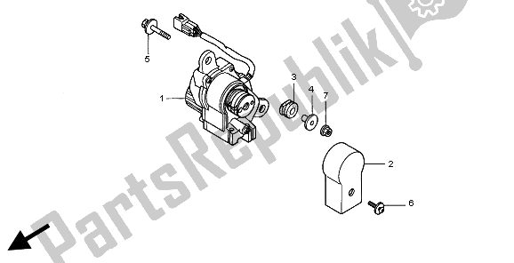 Todas las partes para Servo Motor de Honda CR 250R 2002