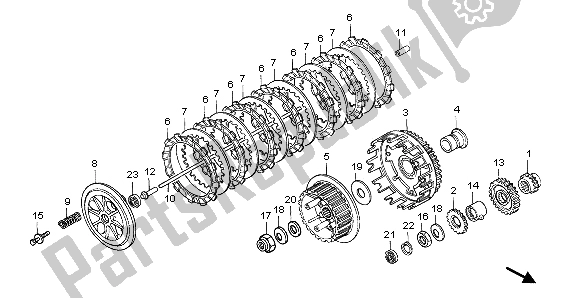 Todas las partes para Embrague de Honda NX 650 1999