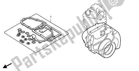 All parts for the Eop-2 Gasket Kit B of the Honda TRX 300 EX 2008