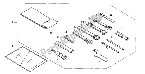 All parts for the Tools of the Honda VF 750C 1997