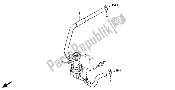 Todas las partes para Válvula De Inyección De Aire de Honda FJS 400D 2010