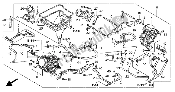 Todas as partes de Carburador (assy.) do Honda XL 125V 2004