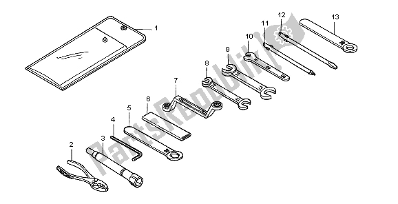 All parts for the Tools of the Honda FMX 650 2006