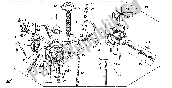 Wszystkie części do Ga? Nik Honda TRX 450 FE Fourtrax Foreman ES 2003