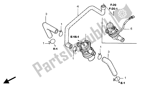 Todas as partes de Válvula De Sucção De Ar do Honda CBR 1100 XX 2004