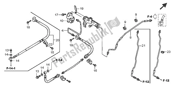 Todas las partes para Líneas De Freno de Honda VTX 1800C1 2005