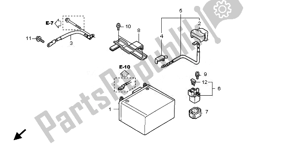 Tutte le parti per il Batteria del Honda SH 150S 2011